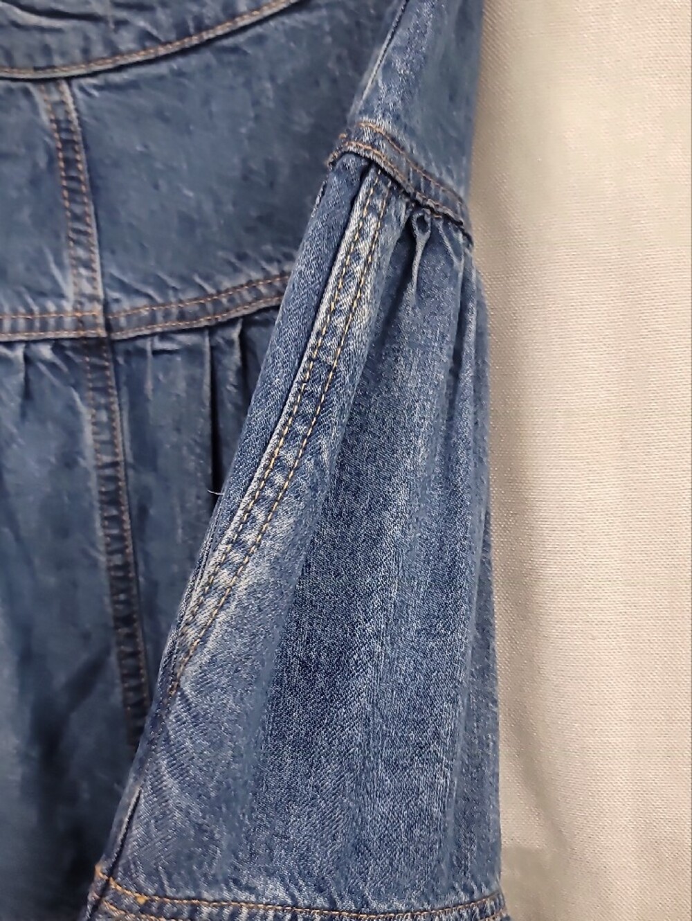 We the Free Dreamweaver Tiered Denim Maxi Skirt Size Xs - Picture 12 of 14